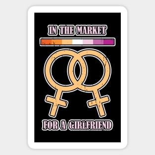 Lesbian in the market for a girlfriend Sticker